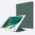 Stilrent etui til iPad 5./6. generation 9.7\" mørkegrøn tri fold læder flip