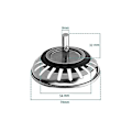 Miniatyrbild 2 av 5: 2 st Diskbänksil/diskbänksplugg Diskbänksplugg Hål Kök/badrum Sil Diameter 78mm