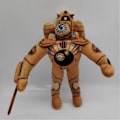Pikkukuva 3 / 5: Clockman-pehmoeläin, moniversumi Clock Man -pehmolelu, täytetty animoitu peli Anime Plushie -nukkehahmo Pillo