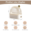 Miniatyrbilde 2 av 5: Eggkoker for 2 egg, Kompakt elektrisk eggdamper, Beste eggkoker koker alle tre kokegrader - Bløt, Medium, Hard White