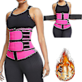 Miniatyrbillede 1 af 5: Taljetræner Bælte Kvinder Sauna Dragt Sved Wrap Træner Slank Cincher Body Shaper