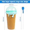 Pikkukuva 3 / 5: Kryp-slushie-kone muki (suuri kapasiteetti), Tik Tok Slushy -kone jäädytetty taika puristusmuki, nopea slushy- ja smoothien valmistus, sopii paremmin kotikäyttöön