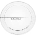 Miniatyrbilde 5 av 5: Mikrobølgeovn Glass Plate Mikrobølgeovn Glass Turntable Plate Erstatning Flat Base Glass Tray 24.5cm/9.6 Tommer (flat Bottom)