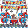 Miniatyrbillede 5 af 5: Spidey og hans fantastiske venner 12 tommer latex balloner Spiderman fødselsdagsfest dekorationer til børn Baby shower festartikler As picture-D-12pcs