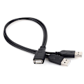 Pikkukuva 1 / 4: Uusi USB 2.0 1 naaras 2 uros Y-jakaja Data Sync latausjatkokaapeli