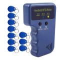 Miniatyrbillede 1 af 5: Håndholdt 125kHz RFID Læser Skriver Duplikator Kopimaskine, Opgraderet ID-kort Kloner Programmer, Med 10 stk