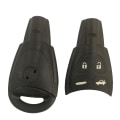 Miniatyrbilde 5 av 5: Fjernkontroll nøkkelskall for Saab 9-3 93 2003-2007 - erstatning for nøkkelfri fob-skall med 4 knapper og ubeskåret blad - smartkort Shell with wt47t
