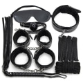Miniatyrbillede 1 af 5: 7 stk./sæt Læder Bondage Kit Voksen Leg Håndjern/piske/kugle Knebel/reb/halsbånd Soveværelse