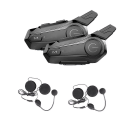Pikkukuva 1 / 5: 2 kpl Bluetooth Intercom Moottoripyörän Puolikypärä Bluetooth-kuulokkeet 2 ajajan Intercomunicador Wirel -laitteelle