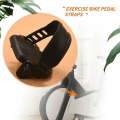 Miniatyrbilde 5 av 5: 1 par treningssykkelpedal Utvidet sykkelpedal med pedalstropper for stasjonær treningssykkel