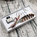 Miniatyrbillede 2 af 5: Kalligrafi Fyldepenne Blæk Dip Pen Sæt Med 6 stk. Nib Spidser Til Signaturer, Tegning, Skrivning, Dekoration Og Gave Ho-q-300
