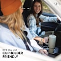 Miniatyrbilde 3 av 5: Simple Modern 40 Oz Tumbler med Håndtak og Straw-Lopp | Isolerte Gjenbrukbare Rustfrie Stål Vannflaske Reisekopp Iskaffe Mugg | Gave til Kvinner Meg