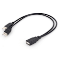 Miniatyrbillede 4 af 4: Ny USB 2.0 1 hun til 2 han Y-splitter datasynkronisering opladningsforlængerkabel