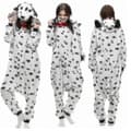 Dalmatinerdräkt Pyjamas Maskerad Unisex Vuxen Jumpsuit Sovplagg CZI XL
