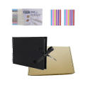 Pikkukuva 2 / 4: Albumi 80 arkkia mustan sivun leikekirja Albumi 40 arkkia 29 x 21 cm