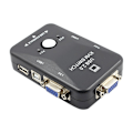 Miniatyrbild 1 av 5: KVM-switch 2 Portar VGA Switch USB 2.0 KVM Mus Switch Tangentbord 1920x1080 Box Delningsswitch VGA S