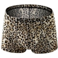 Pikkukuva 3 / 5: Seksikkäät miesten alushousut bokserit Homme käärmekuvio leopardikuvioiset pikkuhousut hengittävät U Convex -pussialushousut Cueca Calzoncillo M-xxl greyleopard M