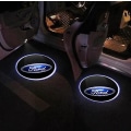 Miniatyrbild 3 av 4: 2st kompatibel med Ford trådlös bildörrslogolampa HD Välkommen med tillstånd Ghost Shadow projektorlampa kompatibel med Ford bilar