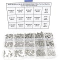 Miniatyrbilde 2 av 5: #2-56 #4-40 #6-32 Unc Rustfritt Stål Phillips Pan Hode Maskinskruer Muttere Sortimentsett
