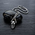 Miniatyrbillede 3 af 5: Rustfrit Stål Gothic Punk Statement Smykker til Mænd/Kvinder Steel