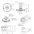 Miniatyrbilde 2 av 5: 3D-skrivertilbehør Bamboo Lab Herdet Stål Ekstruderingsenhet - [kun for X1C-serien]