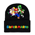 Pikkukuva 1 / 2: Miesten Naisten Mario Bros -teemainen neulottu pipo syksyyn ja talveen, lämmin ja tyylikäs, lahjaidea C