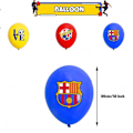 Pikkukuva 4 / 5: Jalkapallo Barcelona Teema Ilmapallot Hyvää Syntymäpäivää Bannerit Syntymäpäiväjuhlat Koristelu Set