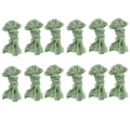 Miniatyrbilde 1 av 4: Osteklede Servietter Rynkete Middagsservietter Bordsservietter Dekorative Stoffservietter (Grønn, 12)