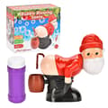 Festlig Tomte Automatisk Fis Bubbelmaskin, Jul Tomte Bubbla Leksak Dekorationer[JUN]