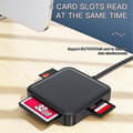 Miniatyrbilde 4 av 5: USB 3.0 SD-kortleser 4 i 1 Multiple Ms..tf.sd-kortleseradapter for datamaskin Laptop PC for Android Windows Os