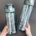 Miniatyrbild 8 av 8: 650ML/800ML Halmvattenflaska med Tryckt Snygg Bärbar Sportkopp för Inomhus Utomhus Green 800ml