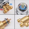 Miniatyrbillede 3 af 5: Badekar Vandhane Badebatteri Todelt split bruser vandhaner Varmt og koldt vand Armatur Eller Way Diverter Mixer Badeværelse Bruser