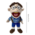 Miniatyrbild 3 av 5: Jeffy Handdocka Cartoon Mjuk Plyschleksak, Cosplay Dockteater Spel för Barn Present Cody 40cm