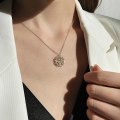 Pikkukuva 5 / 5: Nelikkoapilan kaulakoru magneettinen taitettava sydämenmuotoinen solisluuketju avattava choker-koru riippuva riipus naisille