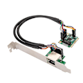 Miniatyrbillede 1 af 5: 2.5g Gigabit Netværksadapter Med 1 Port 2500mbps Mini Pcie 2.5gb Ethernet Kort Rj45 Lan Controller