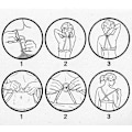 Miniatyrbillede 4 af 5: Dame BH BH Stropper Strop Clips Forlængersæt Skjul Racer Back Clips (6 stk, Sort, Hudfarve, Transparent Farve)
