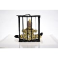 Miniatyrbilde 4 av 5: Halloween dekorasjoner Cage Ghost Pendant Elektrisk vanskelig rekvisitter Glødende lekebur