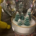 Miniatyrbilde 4 av 5: Juledekorasjonsideer Viral Juletrelys, Juletrelys, Vinterduftlys med Skogsduft, Vinterlys, Julelys White