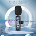 Miniatyrbillede 3 af 5: 2024 Professionel Trådløs Lavalier Mikrofon 2-pak Noise Canceling Krystalklar Optagelse Med Usb-c Til Iphone 15 Pro Max, Ipad, Android, Live St