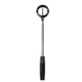 Teleskopisk golfballplukker, 1,8 m/2,7 m rustfritt stål lønn golfplukker, svart