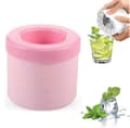 Cylinder Silikon Isbitsform, Mini 3D Isbitsmaskin Pink