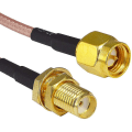 Pikkukuva 3 / 5: 2 kpl SMA-kaapeli 4G antennin jatkokaapeli SMA 1 m DAB-autonantennille