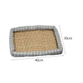 Miniatyrbillede 3 af 5: Kølemåtte til kæledyr Ismåtte Kølemåtte til kæledyr Hvalpemåtte Udendørs Indendørs Katte Soveseng Tilbehør Rattan, Klud Kølemåtte til kæledyr grey