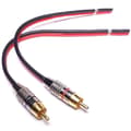 Högtalarkablar till RCA-kontakter Adapter, 2-kanals (0,3 meter) 2025:e