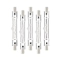 Miniatyrbillede 1 af 5: 5 Pak R7s 118mm 300w 230v, r7s Halogen Lineær Pære, Dæmpbar Halogenlampe Til Byggearbejde