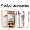 Miniatyrbillede 1 af 5: Digital Smart Multimeter Testere 9999 Tællinger Digital Multimeter AC DC Spænding Smart Meter (uden Batteri)