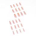 Miniatyrbild 2 av 5: Falska naglar Long Swirl Press On Nails Naken Kista False Nails Tips Cover Akryl Falska Naglar För Kvinnor Och Flickor24st