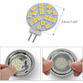 Miniatyrbillede 2 af 5: Varme hvide G4 runde LED-lamper, 2W erstatter 20W halogenpære, 12V AC/10-30V DC, G4 lyskilde til forsænket underskabsbelysning, 6 stk.