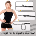 Miniatyrbillede 5 af 5: 2 par Rhinestone BH Stropper Krystal BH Stropper Justerbare Rhinestone Skulderstropper Diamante BH Stropper Dame Skridsikre Usynlige BH Stropper Aftagelige