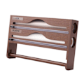 Miniatyrbillede 4 af 5: Wrap Dispenser Bambus Aluminiumfolie og Bagepapir Opbevaring 3 in 1 brown